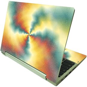 MightySkins Glossy Glitter Skin Compatible with Lenovo IdeaPad Flex 3 Chromebook 2-in-1 11.6" (2021) - Eye of The Storm | Durable High-Gloss Glitter Finish | Easy to Apply | Made in The USA