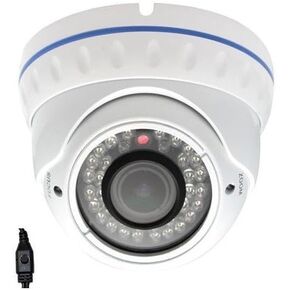 BW® BWET7 1/3" CCD EFFIO-E 700TVLine IR Vandal-proof CCTV Dome Camera With 2.0 Megapixel 2.8-12mm Lens,30M Night Vision-White