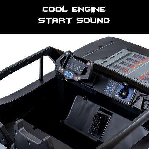 Batman Batmobile DC Comic Ride-On Toy for Kids, 6 & 12V Battery-Powered Electric Cars with Charger, Easy to Operate & Safe for Toddlers Ages 2-5, Perfect Superhero Gift for Boys & Girls in Kuwait