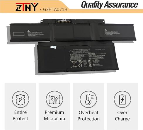 ZTHY G3HTA071H G3HTA072H استبدال بطارية الكمبيوتر المحمول لـ Microsoft Surface Laptop Studio 1 / Microsoft Surface Laptop Studio 1964 / Microsoft Surface Laptop Studio 1964 14.4 بوصة سلسلة 11.38V 56.3Wh in Saudi Arabia