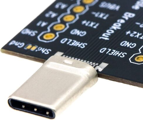 USB نوع C ذكر لوحة القطع 24 دبابيس إخراج دبوس كامل 2.54 مم / 0.1 بوصة in Saudi Arabia