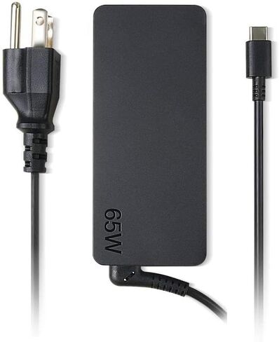 65W USB Type C(USB-C) AC Power Adapter for Lenovo ThinkPad Laptops, Also compatible 45W Laptops, USB C Fast Charger, (UL Certified Safety) in Saudi Arabia