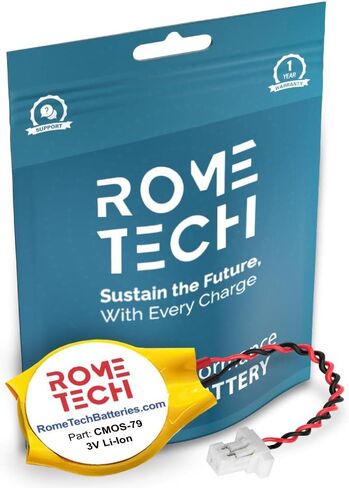 Rome Tech CR2016 CMOS Battery for Lenovo ThinkPad Yoga 14 (Type 20DM, 20DN) - 00HN615 - BIOS RTC 3V CR 2016 Battery with 2 Pin 2 Wire Cable in Saudi Arabia