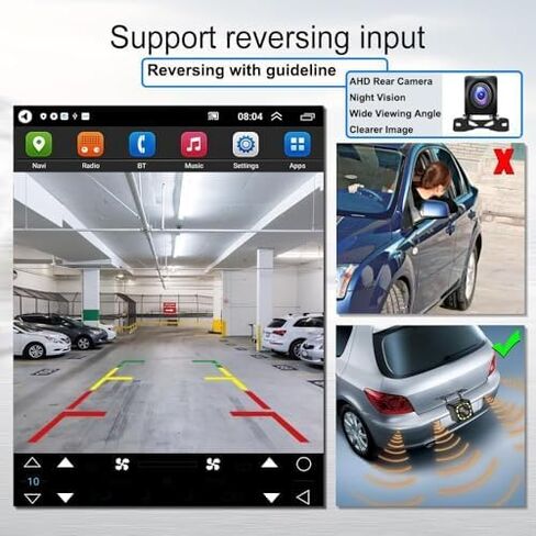 UNITOPSCI 1G+32G لسيارة Ford Fusion Mondeo 2013-2019 راديو Android Car Stereo Wireless CarPlay Android Auto 9.7 بوصة شاشة لمس عمودية بلوتوث GPS للملاحة HiFi WiFi FM/RDS SWC+كاميرا احتياطية ميكروفون in Saudi Arabia