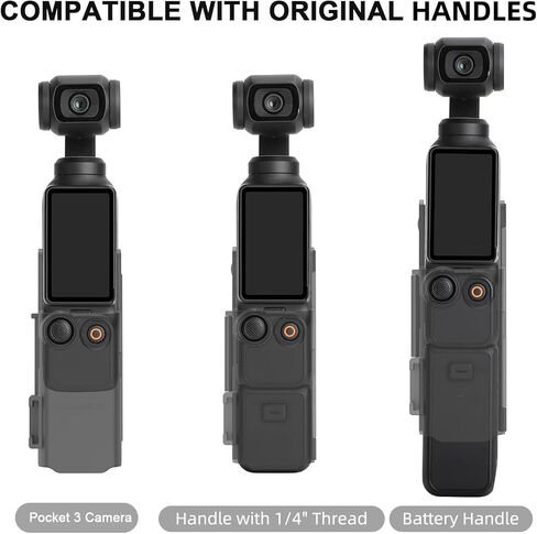 محول توسيع الكاميرا لـ DJI Pocket 3، إطار مقبض تمديد متعدد الوظائف، حامل حذاء بارد لملحقات إضاءة حامل ثلاثي القوائم in Kuwait