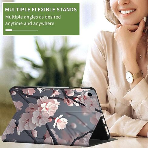 تناسب الحافظة جهاز Amazon Kindle Fire HD 8 & 8 Plus الجديد تمامًا (الجيل الثاني عشر/الجيل العاشر، إصدار 2022/2020) غطاء ذكي من جلد البولي يوريثان خفيف الوزن مقاس 8 بوصات مع تنبيه/غفو تلقائي، رف كتب للمكتبة in Kuwait