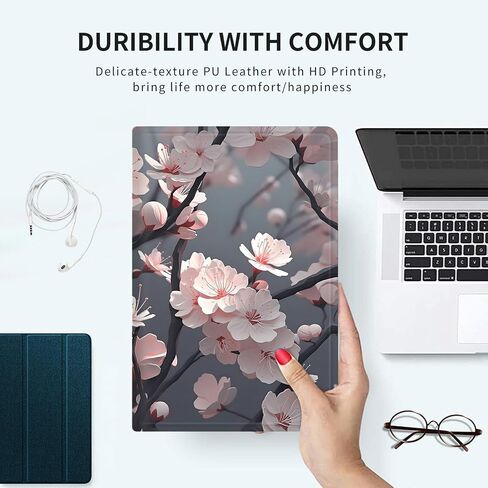 تناسب الحافظة جهاز Amazon Kindle Fire HD 8 & 8 Plus الجديد تمامًا (الجيل الثاني عشر/الجيل العاشر، إصدار 2022/2020) غطاء ذكي من جلد البولي يوريثان خفيف الوزن مقاس 8 بوصات مع تنبيه/غفو تلقائي، رف كتب للمكتبة in Kuwait