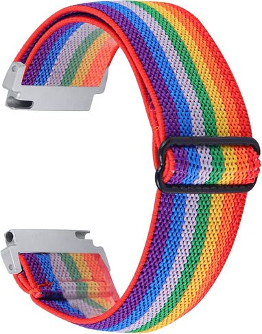 RuenTech Elastic Bands Compatible for Letsfit IW1/AGPTEK LW11/ENOMIR IDW19/TOOBUR IDW16/Fitpolo IDW13 Smart Watch Band, 22mm Stretchy Nylon Loop Wristband for Fitpolo,ENOMIR,Faweio,TOOBUR Smart Watch in Saudi Arabia