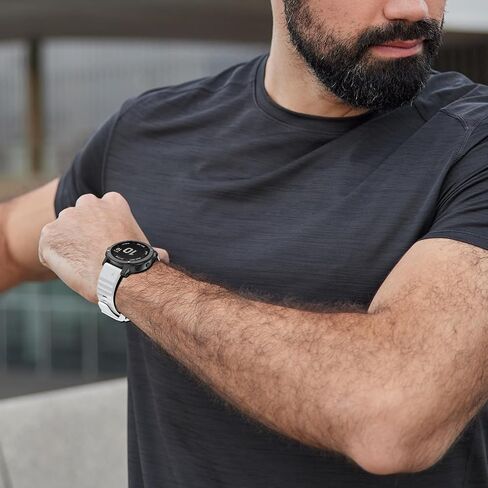 OVERSTEP Compatible with Garmin Fenix 7 Band, 22mm Wide Soft Replacement Strap for FeniX 5, Fenix 5 Plus, Fenix 6, Fenix 6 Pro, Fenix 7 Pro Smart Watch in Saudi Arabia