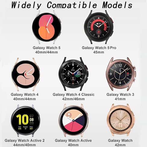 MORWLAT Chain Bracelet Compatible for Samsung Galaxy Watch 6/5 Band/Samsung Watch 4 Bands/Galaxy Watch 4 Band 40mm 44mm, 20mm Women Fashion Slim Jewelry Metal Chain Bracelets For Samsung Watch 5 Bands/Galaxy Active 2 (Paper Clip Link/Rose Gold) in Saudi Arabia