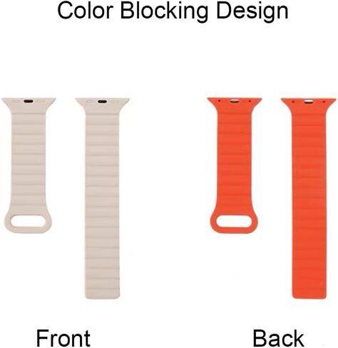 Magnetic Watch Band Compatible with Apple Watch 38mm 40mm 41mm 42mm 44mm 45mm 49mm,Silicone Wristband, Sport Silicone Magnet Strap for iWatch Series 9, Ultra 2, Ultra 8 7 6 5 4 3 2 1 SE for Women Men in Saudi Arabia