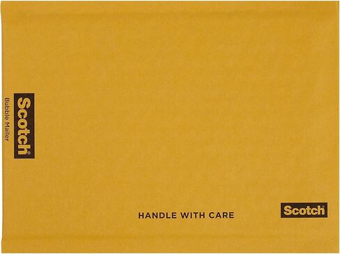Scotch Bubble Mailer, 6 in x 9 in, Size #0, Kraft, 10/Pack (7913) in Saudi Arabia