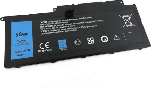F7HVR 14.8V 58Wh بطارية كمبيوتر محمول جديدة لأجهزة Dell Inspiron 15 7537 Insprion 17 7737 G4YJM 062VNH T2T3J in Saudi Arabia