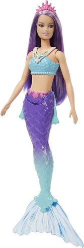 Barbie Mermaid Dolls with Fantasy Hair and Headband Accessories, Mermaid Toys with Shell-Inspired Bodices and Colorful Tails in Saudi Arabia