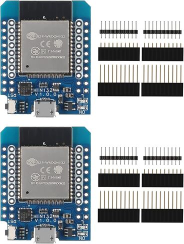 2 قطعة D1 Mini NodeMCU ESP32 ESP-WROOM-32 WLAN WiFi بلوتوث IoT مجلس التنمية 5 فولت متوافق مع اردوينو in Saudi Arabia