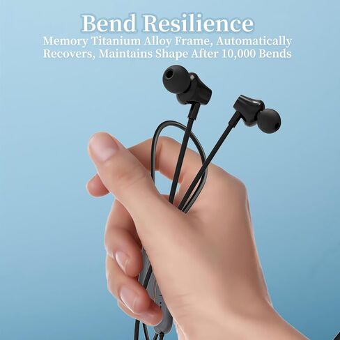 Neckband Bluetooth Headphones,V5.3 Wireless Earbuds with Neckband,10Hrs Battery Life, IPX5 Sweatproof,Around the Neck Headphones Suitable for Immersive Music Listening, Outdoors Sport and Phone Calls in Saudi Arabia