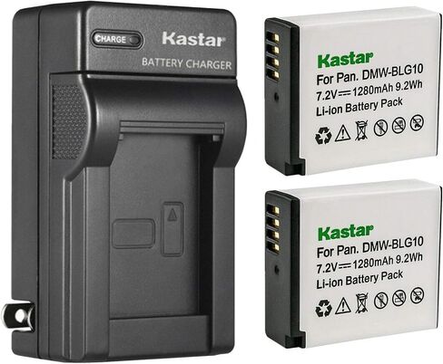Kastar 2-Pack BP-DC15 Battery and AC Wall Charger Replacement for Leica BP-DC15 Battery, Leica BC-DC15 Charger, Leica Type 109 Leica C-Lux Leica D-Lux Leica D-Lux 7 Digital Cameras in Saudi Arabia