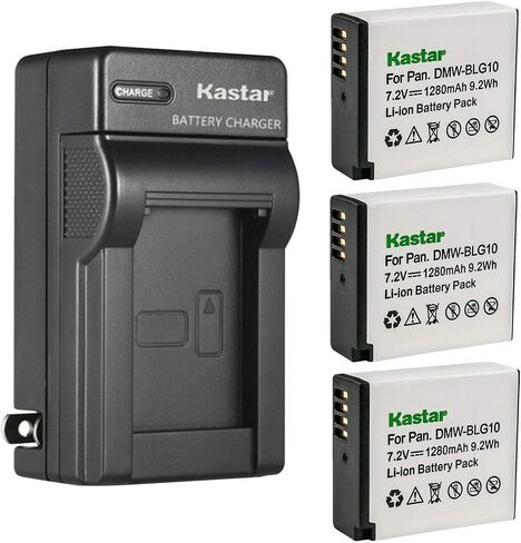 Kastar 2-Pack BP-DC15 Battery and AC Wall Charger Replacement for Leica BP-DC15 Battery, Leica BC-DC15 Charger, Leica Type 109 Leica C-Lux Leica D-Lux Leica D-Lux 7 Digital Cameras in Saudi Arabia