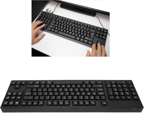 Ergonomic Left Handed Keyboard for Business Engineers, 109 Keys USB Wired Computer Keyboard with 2 HUB for Left Handed People for, 7, 8, 10 in Saudi Arabia