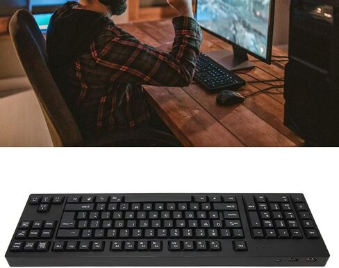 Ergonomic Left Handed Keyboard for Business Engineers, 109 Keys USB Wired Computer Keyboard with 2 HUB for Left Handed People for, 7, 8, 10 in Saudi Arabia
