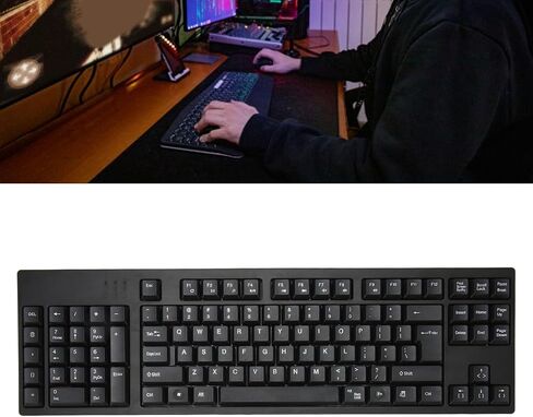 Ergonomic Left Handed Keyboard for Business Engineers, 109 Keys USB Wired Computer Keyboard with 2 HUB for Left Handed People for, 7, 8, 10 in Saudi Arabia