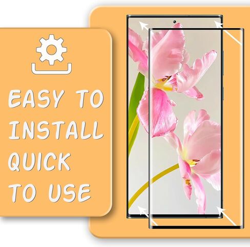 (عبوتان) واقي شاشة لهاتف سامسونج جالاكسي S22 من الزجاج المقسى الفائق، تغطية شاشة كاملة منحنية ثلاثية الأبعاد، مقاوم للخدش، عالي الوضوح in Kuwait