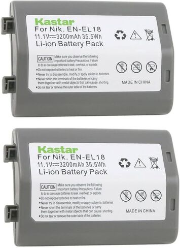 Kastar 1-Pack Battery Replacement for Nikon EN-EL18 EN-EL18a EN-EL18b EN-EL18c EN-EL18d Battery, MH-26 MH-26a MH-26b Charger, Nikon D4 D4S D5 D6 D6S Camera, Nikon Z 9 Mirrorless Digital Camera in Saudi Arabia