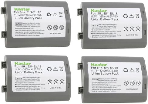 Kastar 1-Pack Battery Replacement for Nikon EN-EL18 EN-EL18a EN-EL18b EN-EL18c EN-EL18d Battery, MH-26 MH-26a MH-26b Charger, Nikon D4 D4S D5 D6 D6S Camera, Nikon Z 9 Mirrorless Digital Camera in Saudi Arabia