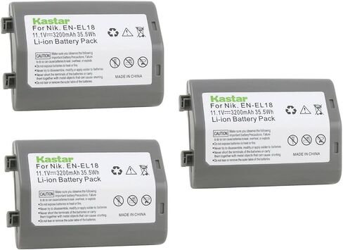 Kastar 1-Pack Battery Replacement for Nikon EN-EL18 EN-EL18a EN-EL18b EN-EL18c EN-EL18d Battery, MH-26 MH-26a MH-26b Charger, Nikon D4 D4S D5 D6 D6S Camera, Nikon Z 9 Mirrorless Digital Camera in Saudi Arabia