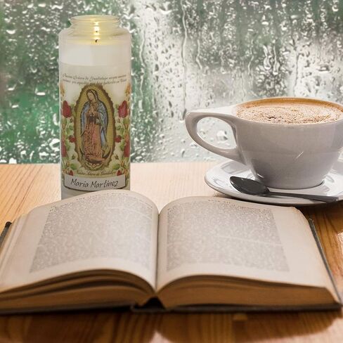 Prayer Candles Clear Glass Devotional 7-Day Prayer Candle, 1-Count, Saint Jude in Kuwait