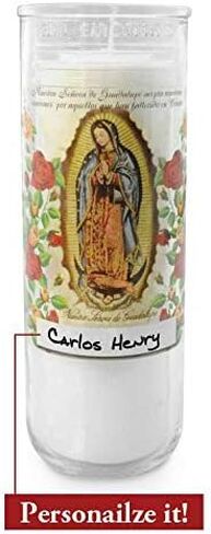 Prayer Candles Clear Glass Devotional 7-Day Prayer Candle, 1-Count, Saint Jude in Kuwait