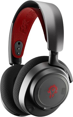 مجموعة SteelSeries Arctis Nova Booster Pack — إصدار World of Warcraft Horde — ملحق سماعة الألعاب — عصابة رأس من النايلون — يمكن التخصيص باستخدام لوحات مكبرات الصوت الفريدة — إصدار محدود لعنصر التجميع in Kuwait