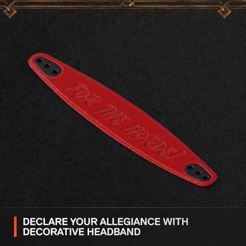 مجموعة SteelSeries Arctis Nova Booster Pack — إصدار World of Warcraft Horde — ملحق سماعة الألعاب — عصابة رأس من النايلون — يمكن التخصيص باستخدام لوحات مكبرات الصوت الفريدة — إصدار محدود لعنصر التجميع in Kuwait