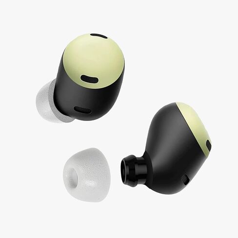 kwmobile Replacement Ear Tips Compatible with Google Pixel Buds Pro - Set of 6 - Memory Foam Eartips - White in Saudi Arabia
