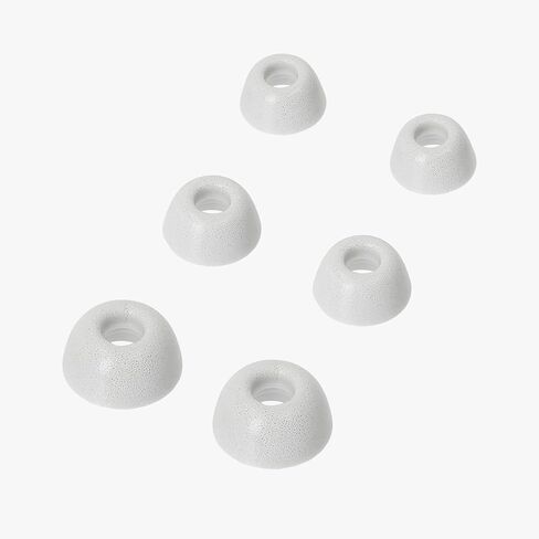 kwmobile Replacement Ear Tips Compatible with Google Pixel Buds Pro - Set of 6 - Memory Foam Eartips - White in Saudi Arabia
