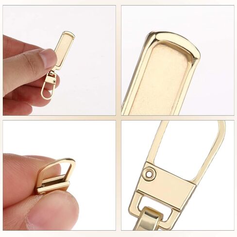 Abeillo 5PCS Zipper Pull Replacement, Round Style Detachable Zipper Repair Pulls, Multifunction Replacement Zipper Pulls for Luggage Clothing Jackets Boots Purse Coat in Saudi Arabia