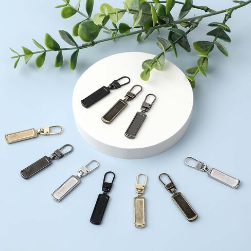 Abeillo 5PCS Zipper Pull Replacement, Round Style Detachable Zipper Repair Pulls, Multifunction Replacement Zipper Pulls for Luggage Clothing Jackets Boots Purse Coat in Saudi Arabia