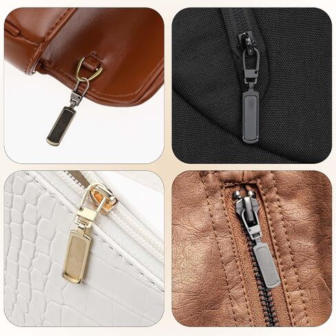 Abeillo 5PCS Zipper Pull Replacement, Round Style Detachable Zipper Repair Pulls, Multifunction Replacement Zipper Pulls for Luggage Clothing Jackets Boots Purse Coat in Saudi Arabia