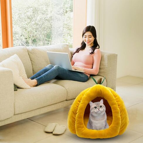 سرير للقطط، كهف، أرنب، منزل دافئ، مخبأ، خنزير غينيا، عش، عش، سرير ناعم ومريح للأرنب، قط، خنزير غينيا، شينشيلا، السنجاب، القنفذ (رمادي) in Kuwait