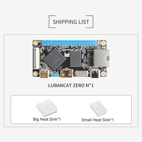 كمبيوتر Youyeetoo LubanCat Zero N Singal Board - مثل Raspberry Pi Zero Form Factor - Onboard 1 GbE، Mini HDMI -Debian Ubuntu للبوابة الذكية NAS AIoT - ذاكرة وصول عشوائي 1 جيجابايت in Kuwait