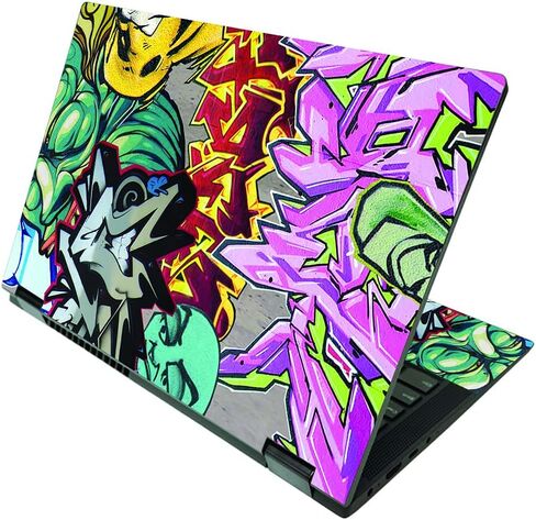 MightySkins Skin Compatible with Lenovo IdeaPad Flex 5 2-in-1 15" (2021) - Cartoon Mania | Protective, Durable, and Unique Vinyl Decal wrap Cover | Easy to Apply and Change Style | Made in The USA in Saudi Arabia