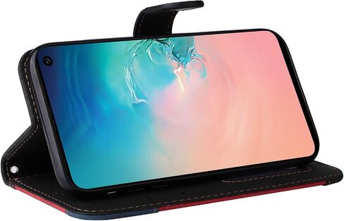 Asuwish Phone Case for Samsung Galaxy S10e Wallet Cover with Tempered Glass Screen Protector and Leather Flip Cover Credit Card Holder Slot Stand Cell S 10e 10se Se10 Women Men Black in Saudi Arabia
