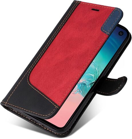 Asuwish Phone Case for Samsung Galaxy S10e Wallet Cover with Tempered Glass Screen Protector and Leather Flip Cover Credit Card Holder Slot Stand Cell S 10e 10se Se10 Women Men Black in Saudi Arabia