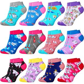 Mepase 12 Pairs Women Teeth Socks Dentist Socks Dental Assistant Gift Hygienist Dental Socks Novelty Teeth Ankle Socks for Women Girls Dentist Dental Assistant Hygienist School Student