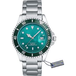 Halukakah Billionaire 30m Water-Resistant Dive Watch with Green Dial for Men,Precision Craftsmanship,Stylish Transparent Back Flying Tourbillon,Timeless Gift for him