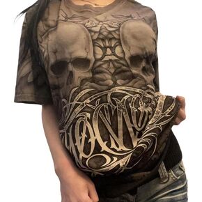 Women Y2k Lace Trim Crop Tops Fairy Grunge Short Sleeve Shirt Slim Fit Aesthetic Tshirt Tee Summer Vintage Streetwear