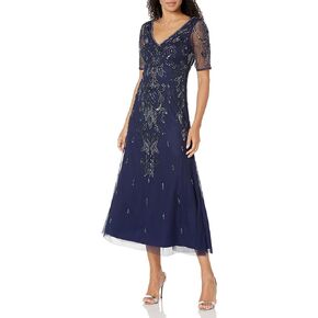 Women's Beaded Sleeve Ankle Dress