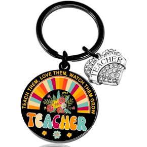 Teacher Keychain Gifts For Women Teacher Appreciation Gifts For Women Teacher Christmas Valentines Gifts Thank You Gifts Teacher Gift From Student Teacher Retirement Gift Keyring Necklace