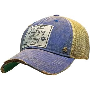 It's Not Drinking Alone if Your Dog is Home Cap, Royal Blue