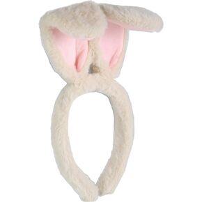 Yofuhope Easter Bunny Ears Headband Plush Easter Rabbit Ears Cosplay Easter Bunny Costume Accessories for Adults and Kids